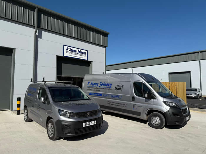 R Stone Joniery has vans capable of picking up and delvery in the Derbyshire area.